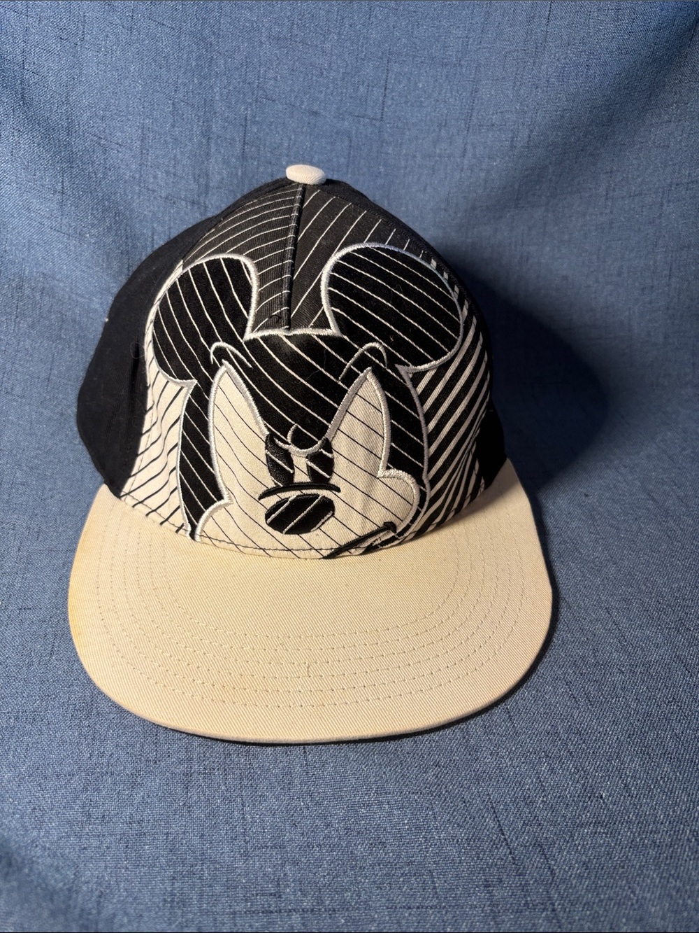 Disney Black & Cream Mickey Outline Snapback Hat